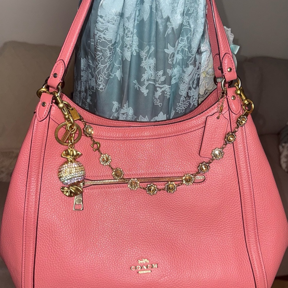 Coach Kristy Shoulder Bag in Pink Pebbled Leather (#C6231)